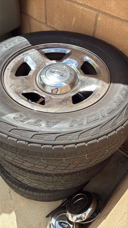 3 - 6 lug chrome ford wheels