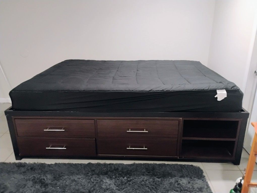 Full Size Bed Frame and Mattress