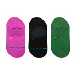 Stance Women's Icon No Show Socks BERRY 3 Pack Size Small (Size 5-7.5)