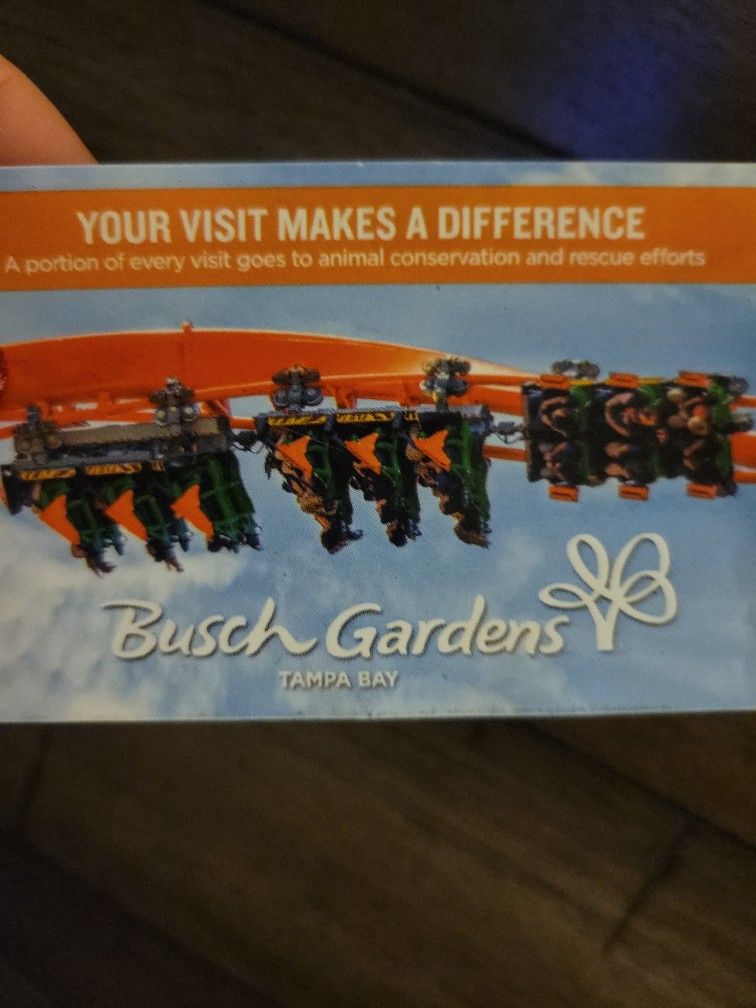 Need 2 Tickets Bush Gardens? I Got Them I Meet U Make Sure U Get In