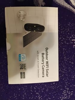 Outdoor solar Camera