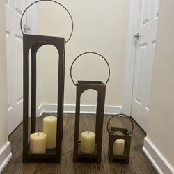 Pottery Barn Lanterns And Candles 