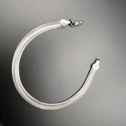 Vintage Italian Made JC Penny Brand 1970s 80s Herringbone Sterling Silver Bracelet 