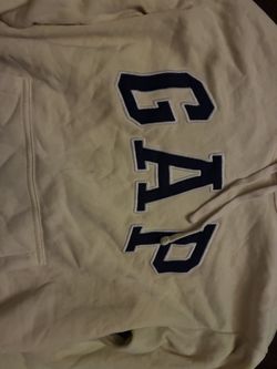 Gap cream and navy hoodie