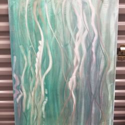 Metal Art framed with wood