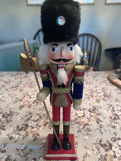 Decorative Wooden Soldier Nutcracker Figurine