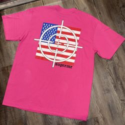 Supreme Pink Target Tee