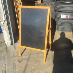 A Frame Chalk Board 24”x 36”