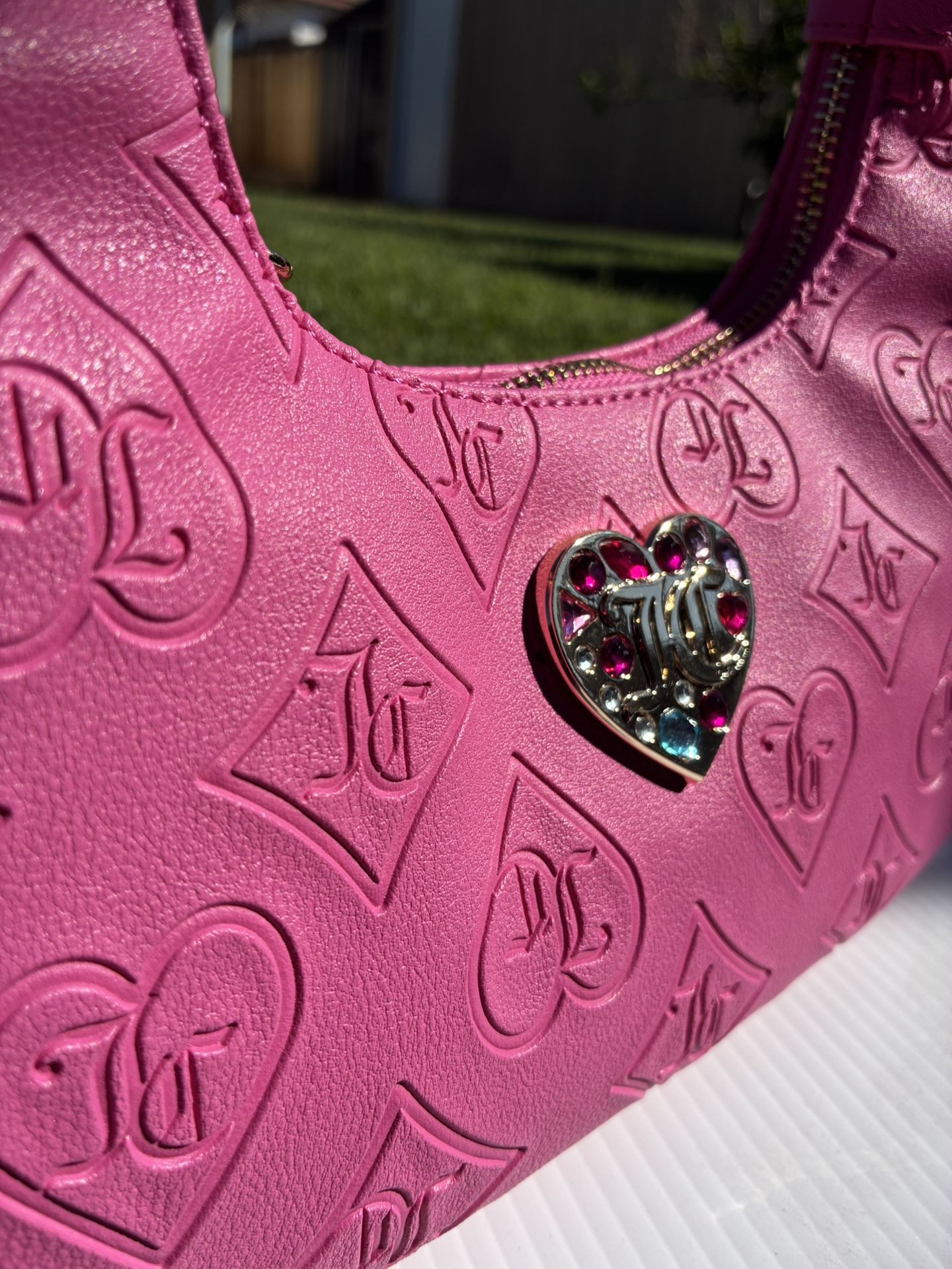 Juicy Couture Pink Glitz Out Hobo Bag