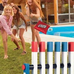 SPORTSZONE Cross Strike Bean Bag Toss Lawn Game - New Take On Cornhole - Fun for Kids Boys Girls & The Whole Family!