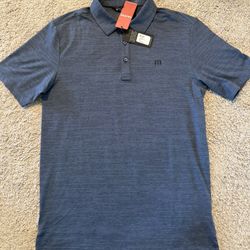 Men’s Travis Mathew Heater Golf Performance Polo Collared Shirt NEW Small