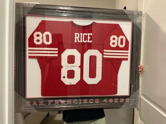 Jerry Rice Autographed Jersey #80.