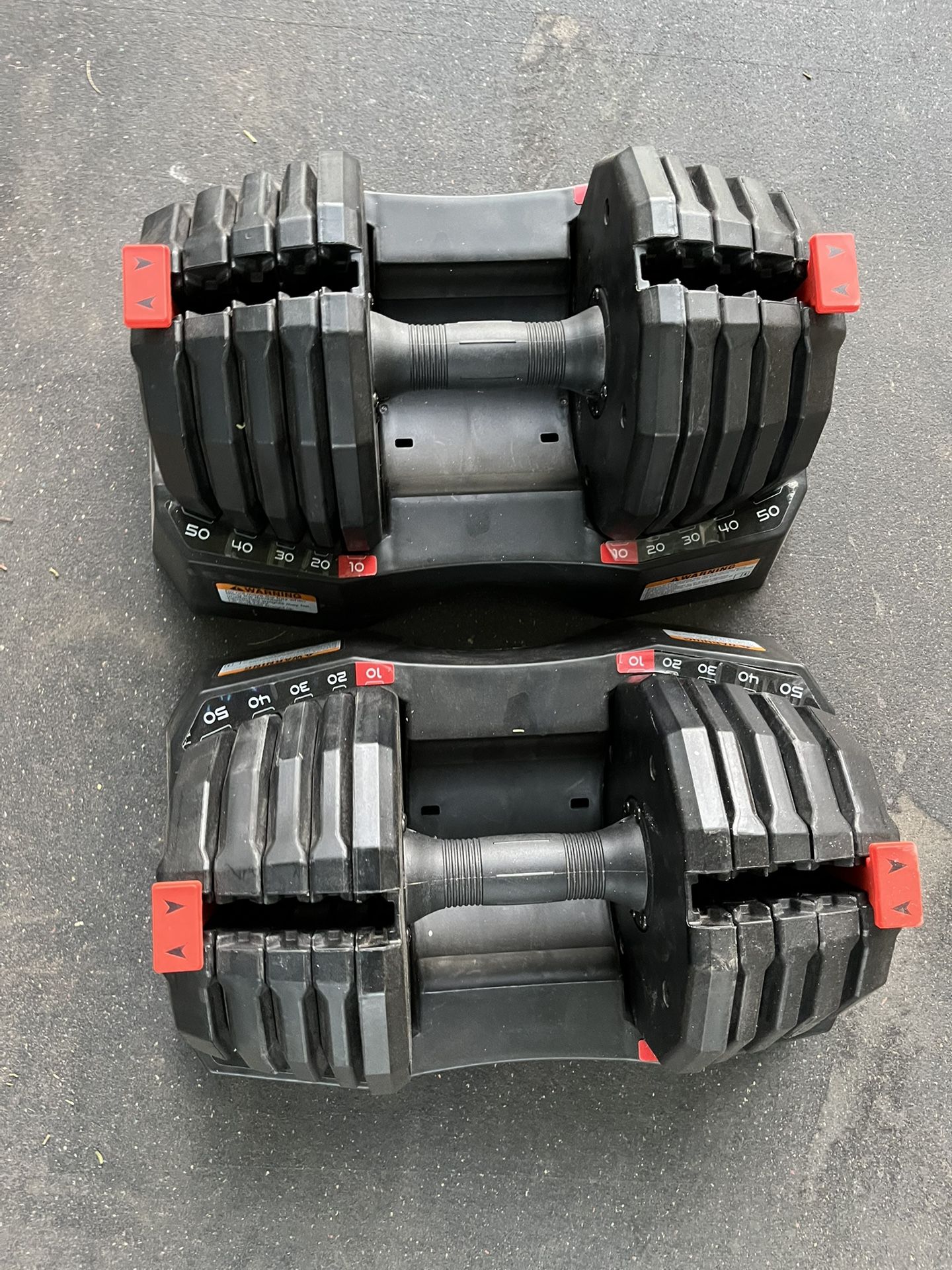 Weider 50lb Adjustable Dumbbell Set Weights