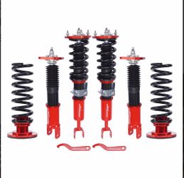 Coilovers for Nissan 350Z RWD 2003-2008 Z33, for Infiniti G35 RWD 2003-2007 V35, Height Adjustable Coilovers Suspension Kit, Preset Damping Lowering K
