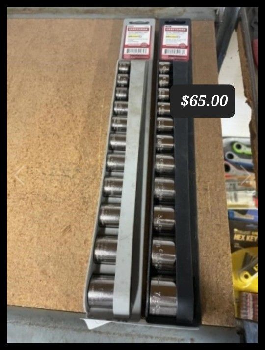 Craftsman 3/8 drive SAE & Metric Socket Sets