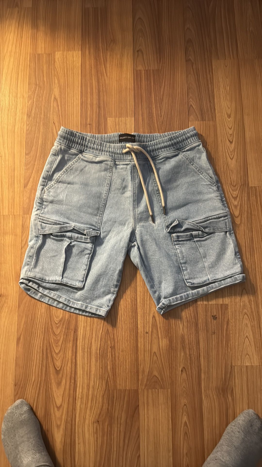Men’s Drawstring Jorts w/ Big Cargo Pockets