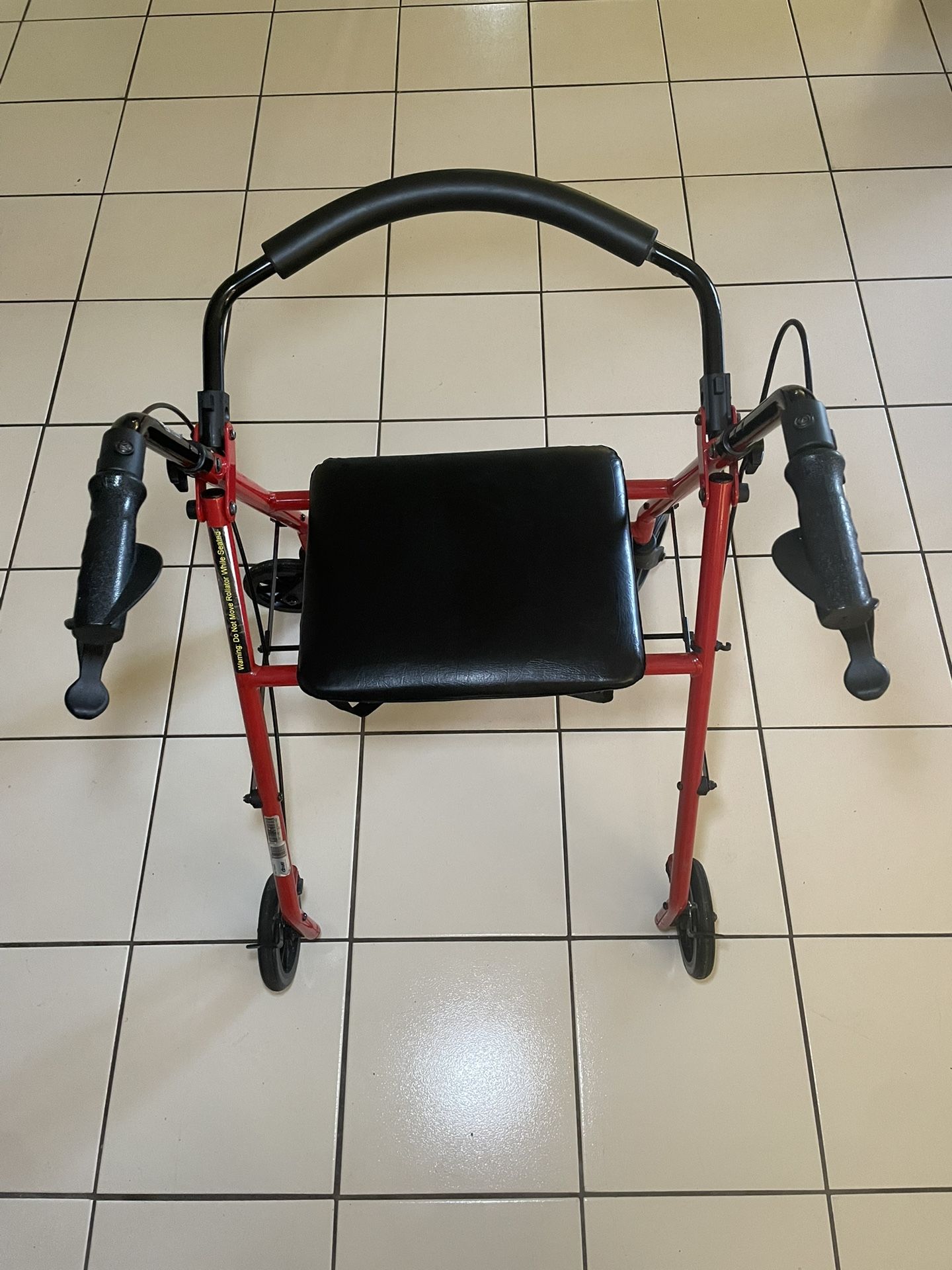 Four Wheel Rollator Rolling Walker with Fold Up Removable Back Support