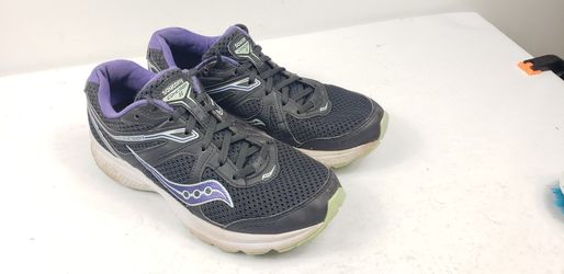 Saucony Womens Cohesion 11 Black Purple Running Athletic Sneaker Shoes Size 9  