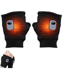 Heated Gloves, Smart Thermostatic Heated Fingerless Gloves