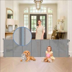 Sair Pet 90" Retractable Baby Dog Gate