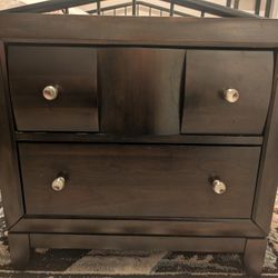 Short 2-Drawer Wood Dresser