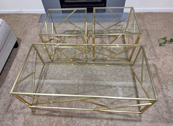 3 peice coffee table set