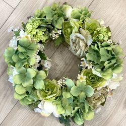 Faux Floral Wreath 12 Inches 