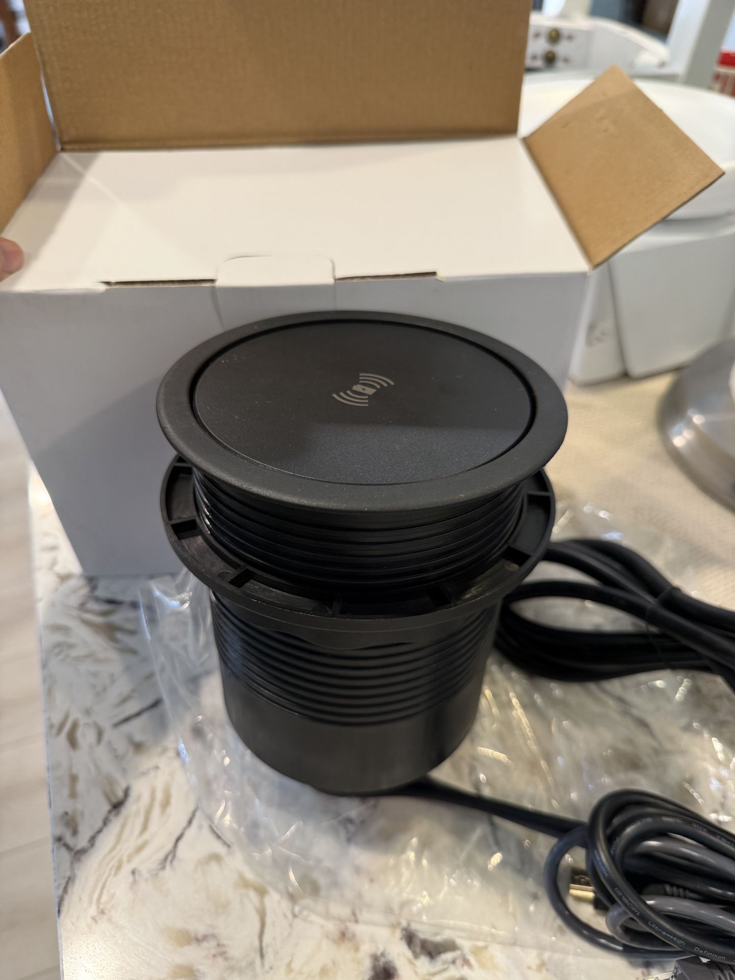 Pop Up Outlet with Wireless Charging