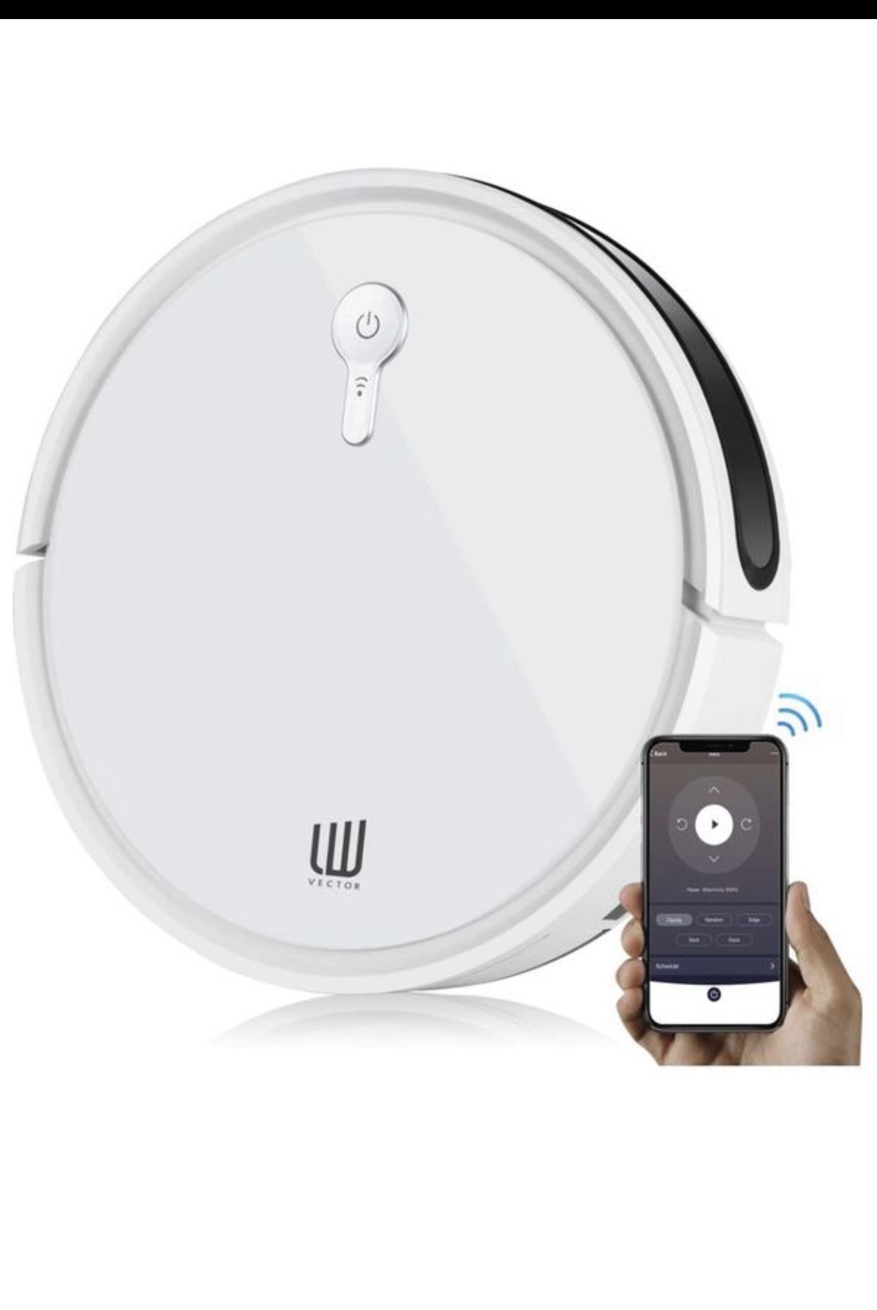 Robot Vacuum Cleaner,1400Pa Super Power Suction,Wi-Fi Connectivity,Super-Thin Quiet,Up to 120mins Runtime/Automatic Self-Charging Robotic Vacuum for