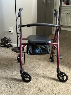 Walker with seat medline