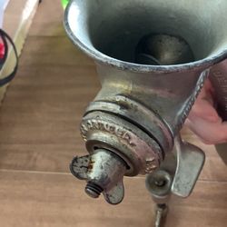 antique meat grinder