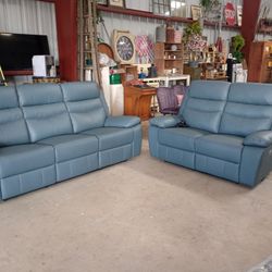 Genuine Leather Sofa Set 
