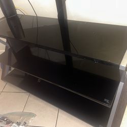 Glass entertainment center