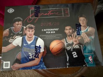 NEW 2025-26 Topps NBA Signature Class Hobby box of basketball cards for sale with 2 guaranteed autographs!