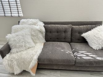 Grey Sofa, Missing Couch Pillows $50