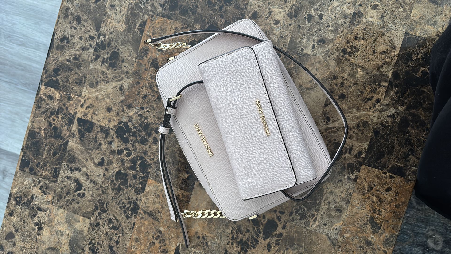 Pink Michael Korse Purse and Wallet