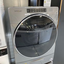 Whirlpool Chrome Shadow 4.5 Cu. Ft. Closet-Depth Front Load Washer With Load & Go Dispenser