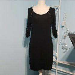 Button Sleeve Dress