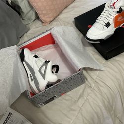 Jordan 4 White Cement 