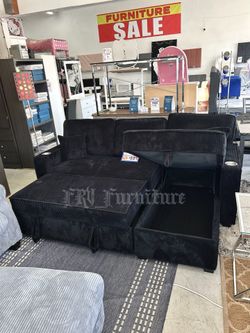 New Black Sofa Bed 