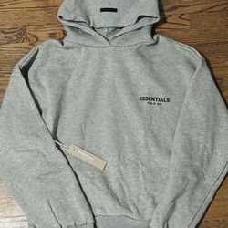 essentials large grey hoodie