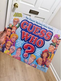 Guess who game and helmet