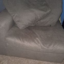 Comfy Oversized Grey Chair