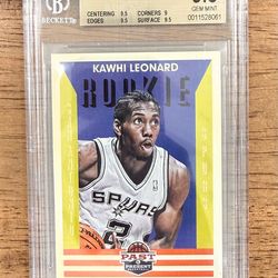 2012-13 Panini Past & Present KAWHI LEONARD #193 RC BGS 9.5 Spurs Clippers