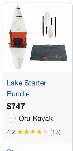 Oru Kayak Lake Starter Bundle – Foldable Kayak Package