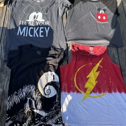 Lot Of 4 Disney Tops Medium/large