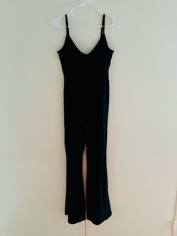 joy lab black athletic flare jumpsuit size small
