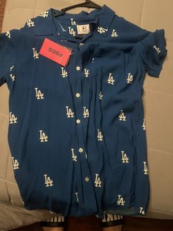 Dodgers Button Up Top