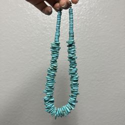 Chunky turquoise necklace 