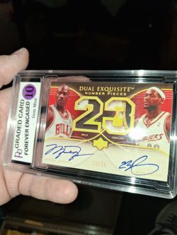 SIGNED JORDAN AND JAMES SEALED GRADED 10